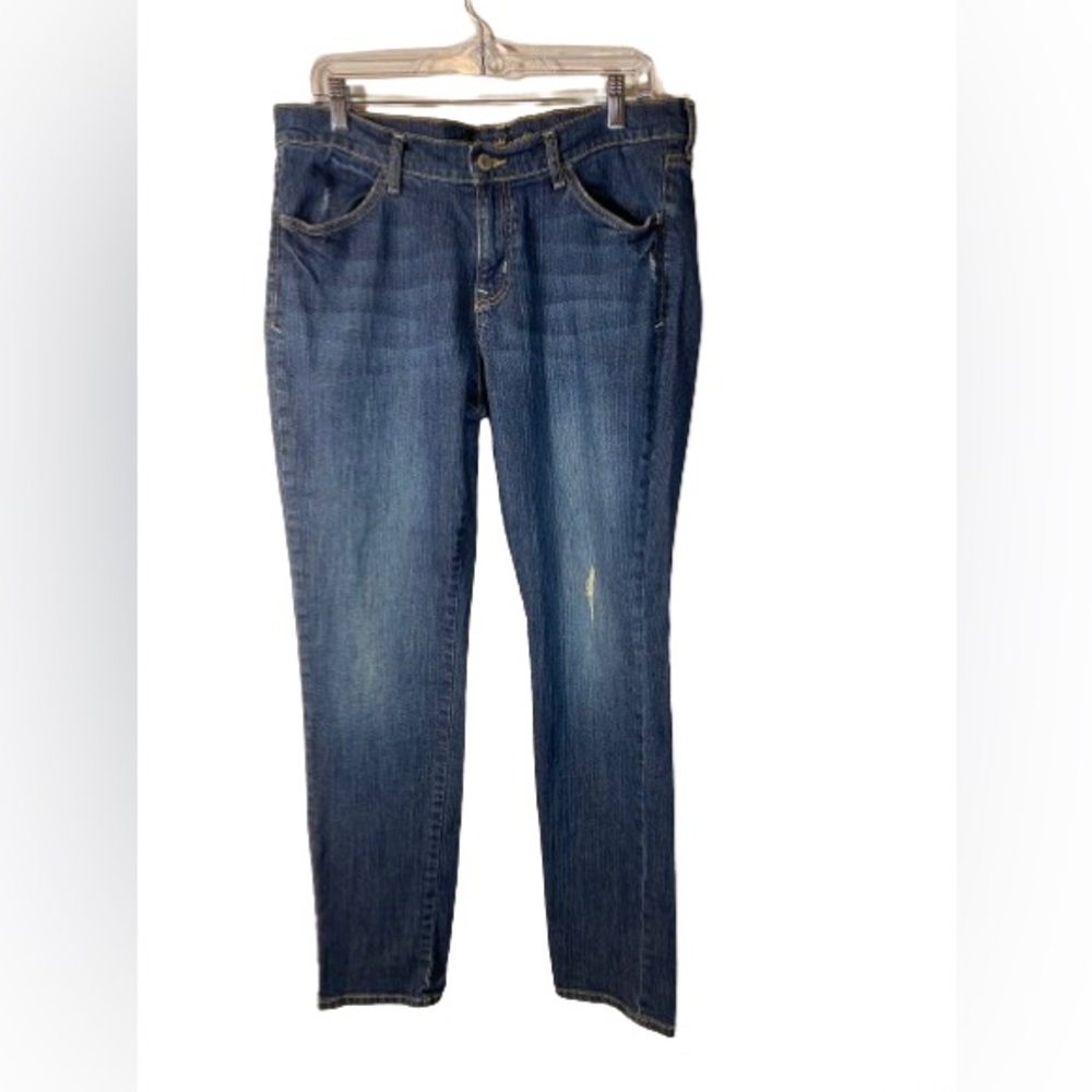 Old Navy Distressed Medium Blue Size 12 Straight Leg Distressed Vintage
